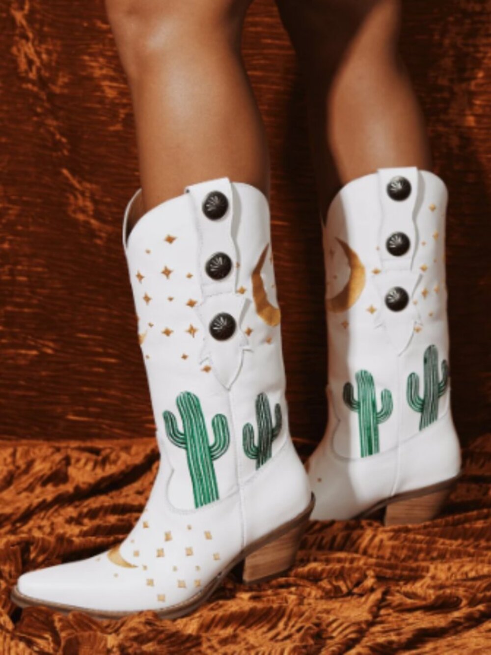 Dingo Pachita Celestial Western Boots NWT in White Size 8 - Picture 13 of 13